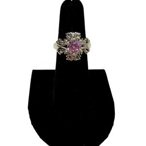 Pink Cubic Zirconia Ring